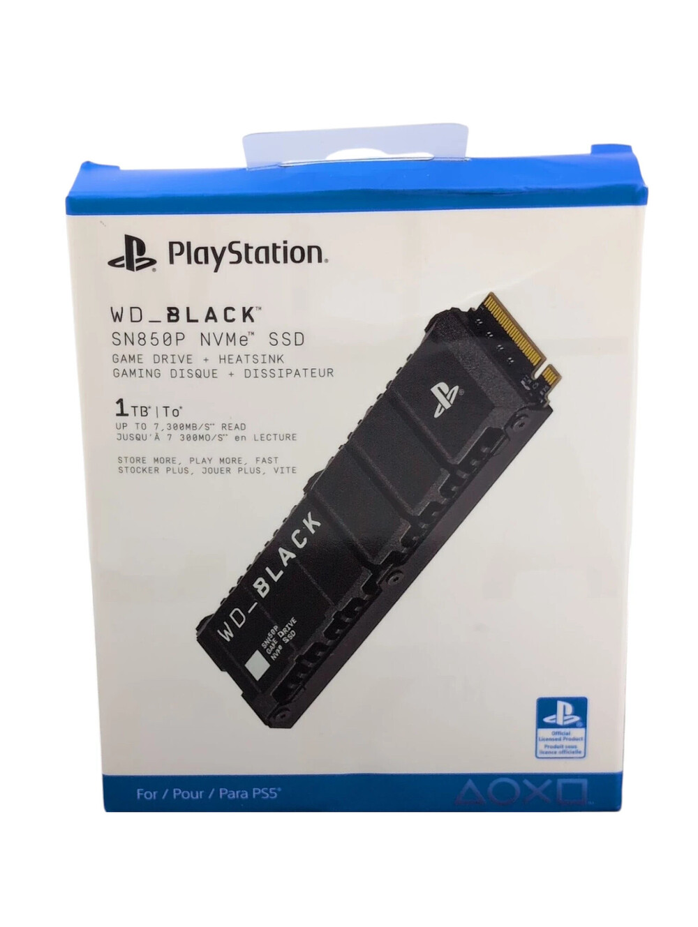 Western Digital WD_BLACK 1TB NVMe SSD M.2 SN850P for PS5 or PCs, NEW Sealed Box